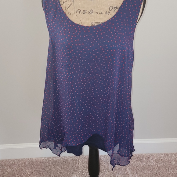 Papermoon Tops - Espresso blue and red stars top